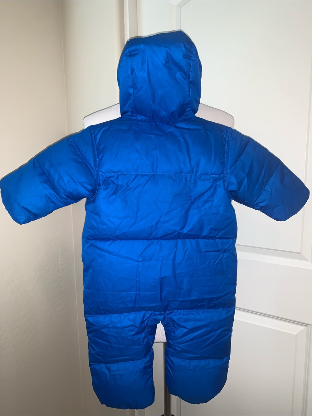 COLUMBIA BRAND NEW SIZE 6-12 MONTHS FLEECE LINED DOWN HOODED SNOWSUIT - Picture 7 of 9